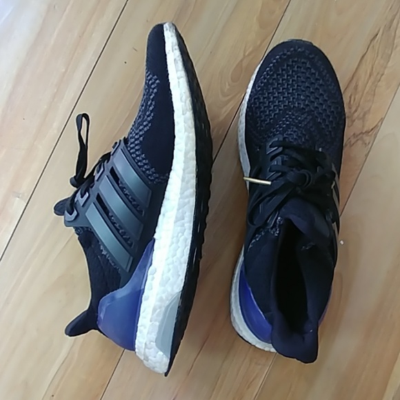 adidas Other - Adidas ultraboost black purple running shoes 7.5